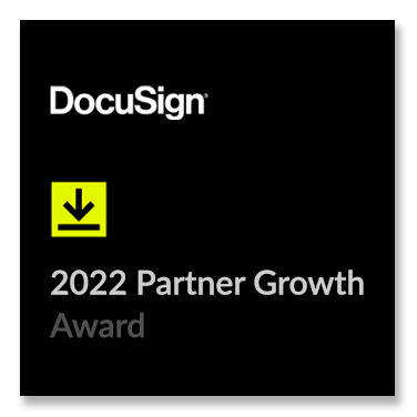 DocuSign 2022 Partner Growth award Badge