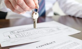 A house contract being finalised