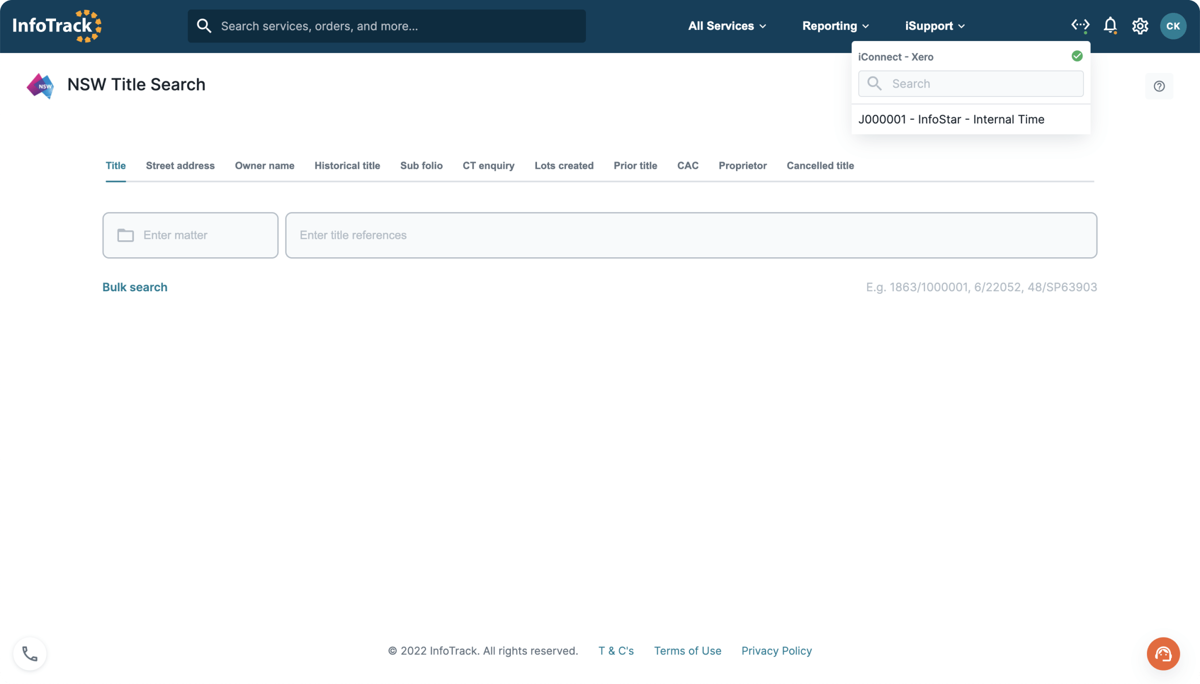The integration reads a list of jobs from your Xero database. You select the desired job from the dropdown box in the top right of the website.