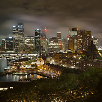 Sydney corporate skyline
