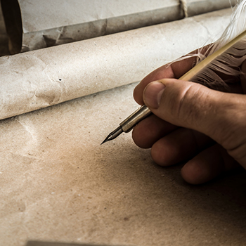 quill and parchment