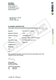 section 149 certificate infotrack